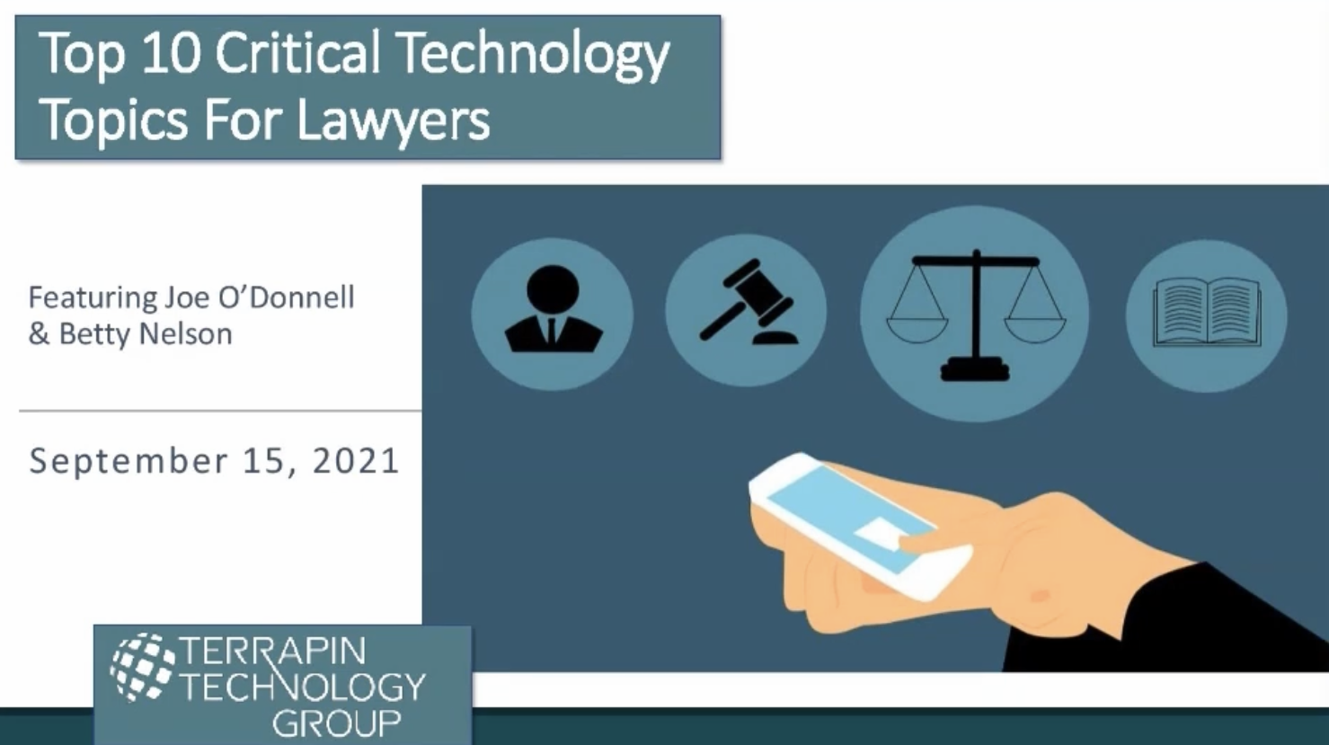Top 10 Critical Technology Topics For Lawyers