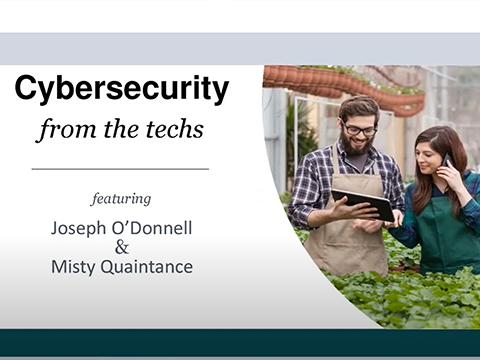 Cybersecurity from Techs in the Field