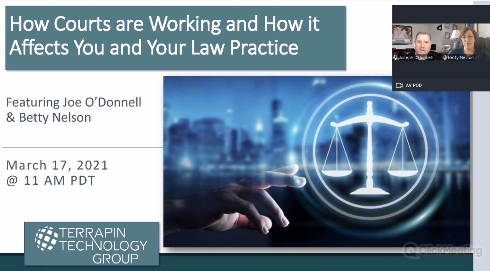 How Courts are Working and How it Affects You and Your Practice